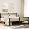 Image de vidaXL Cadre de lit en métal sans matelas chêne sonoma 183x213 cm