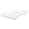 Image de vidaXL Matelas en mousse blanc 120x210 cm 7 zones dureté 20 ILD