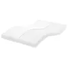 Image de vidaXL Matelas en mousse blanc 120x220 cm 7 zones dureté 20 ILD