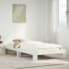 Image de vidaXL Cadre de lit sans matelas blanc 75x190 cm bois de pin massif