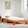 Image de vidaXL Cadre de lit sans matelas cire marron 75x190 cm bois pin massif