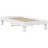 Image de vidaXL Cadre de lit sans matelas blanc 75x190 cm bois de pin massif