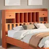 Image de vidaXL Tête de lit avec rangement cire marron 160cm bois massif de pin