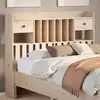 Image de vidaXL Tête de lit avec rangement 135 cm bois massif de pin