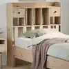 Image de vidaXL Tête de lit avec rangement 100 cm bois massif de pin