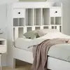 Image de vidaXL Tête de lit avec rangement blanc 75 cm bois massif de pin