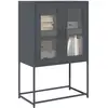 Image de vidaXL Buffet haut anthracite 68x39x107 cm acier