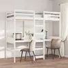 Image de vidaXL Cadre de lit superposé sans matelas blanc 80x200 cm pin massif