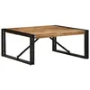 Image de vidaXL Table basse 80x80x35 cm bois de manguier massif brut