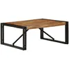 Image de vidaXL Table basse multicolore 80x80x35 cm bois de récupération massif