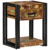 Image de vidaXL Cabinet de chevet 2 pcs 40 x 35 x 50 cm Bois Recyclé Solide, Rangement Rustique pour Chambre, Table de Nuit Compacte, Bureau Personnel, Meuble Pratique et Élégant
