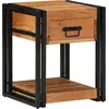 Image de vidaXL Cabinet de chevet 2 pc Marron 40 x 40 x 50 cm