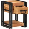 Image de vidaXL Cabinet de chevet Marron 30 x 30 x 40 cm Bois d'acacia massif