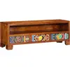 Image de vidaXL Meuble TV multicolore 110x30x40 bois d'acacia massif