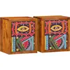 Image de vidaXL Cabinet de chevet 2 pièces Marron 35 x 30 x 40 cm