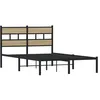 Image de vidaXL Bedframe zonder matras metaal sonoma eikenkleurig 120x190 cm
