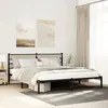 Image de vidaXL Cadre de lit en métal sans matelas chêne sonoma 180x200 cm