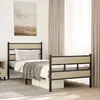 Image de vidaXL Cadre de lit en métal sans matelas chêne sonoma 80x200 cm