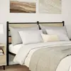Image de vidaXL Tête de lit de remplacement chêne sonoma 160 cm fer et bois d’ingénierie