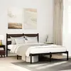 Image de vidaXL Cadre de lit sans matelas avec tête de lit 140x190 cm