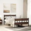 Image de vidaXL Cadre de lit sans matelas avec tête de lit et pied de lit