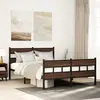 Image de vidaXL Cadre de lit sans matelas avec tête de lit et pied de lit