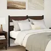 Image de vidaXL Tête de lit de remplacement chêne marron 120 cm acier et bois d'ingénierie