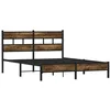 Image de vidaXL Cadre de lit sans matelas avec tête de lit 140x190 cm