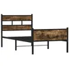 Image de vidaXL Bedframe zonder matras hout gerookt eikenkleurig 80x200 cm