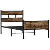Image de vidaXL Bedframe zonder matras hout gerookt eikenkleurig 100x200 cm