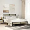 Image de vidaXL Cadre de lit sans matelas chêne sonoma 140x190 cm