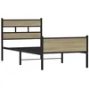 Image de vidaXL Cadre de lit sans matelas chêne sonoma 80x200 cm