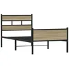 Image de vidaXL Bedframe zonder matras hout sonoma eikenkleurig 90x200 cm