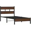 Image de vidaXL Cadre de lit sans matelas chêne marron 75x190cm bois ingénierie