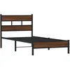 Image de vidaXL Bedframe zonder matras bewerkt hout bruin eikenkleur 90x190 cm