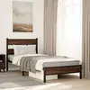 Image de vidaXL Cadre de lit sans matelas chêne marron 90x190cm bois ingénierie