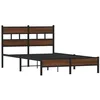 Image de vidaXL Cadre de lit sans matelas chêne marron 120x200 cm