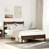 Image de vidaXL Cadre de lit sans matelas chêne marron 120x200 cm