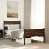 Image de vidaXL Cadre de lit sans matelas chêne marron 90x200cm bois ingénierie