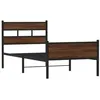 Image de vidaXL Bedframe zonder matras bewerkt hout bruin eikenkleur 100x190 cm