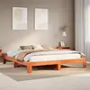 Image de vidaXL Cadre de lit sans matelas cire marron 200x200cm bois pin massif
