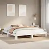Image de vidaXL Cadre de lit sans matelas blanc 180x200 cm bois massif de pin
