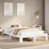 Image de vidaXL Cadre de lit sans matelas blanc 120x200 cm bois de pin massif