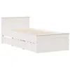 Image de vidaXL Cadre de lit sans matelas avec tête de lit 90x200cm bois de pin