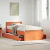 Image de vidaXL Cadre de lit sans matelas avec tête de lit 90x200 cm bois pin