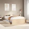 Image de vidaXL Cadre de lit sans matelas avec tête de lit 140x190cm pin massif