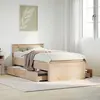 Image de vidaXL Cadre de lit sans matelas avec tête de lit 90x190 cm pin massif