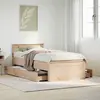 Image de vidaXL Cadre de lit sans matelas avec tête de lit 75x190 cm pin massif