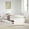 Image de vidaXL Cadre de lit sans matelas avec tête de lit 75x190 cm pin massif