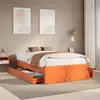 Image de vidaXL Cadre de lit sans matelas avec tiroirs 120x200 cm bois pin